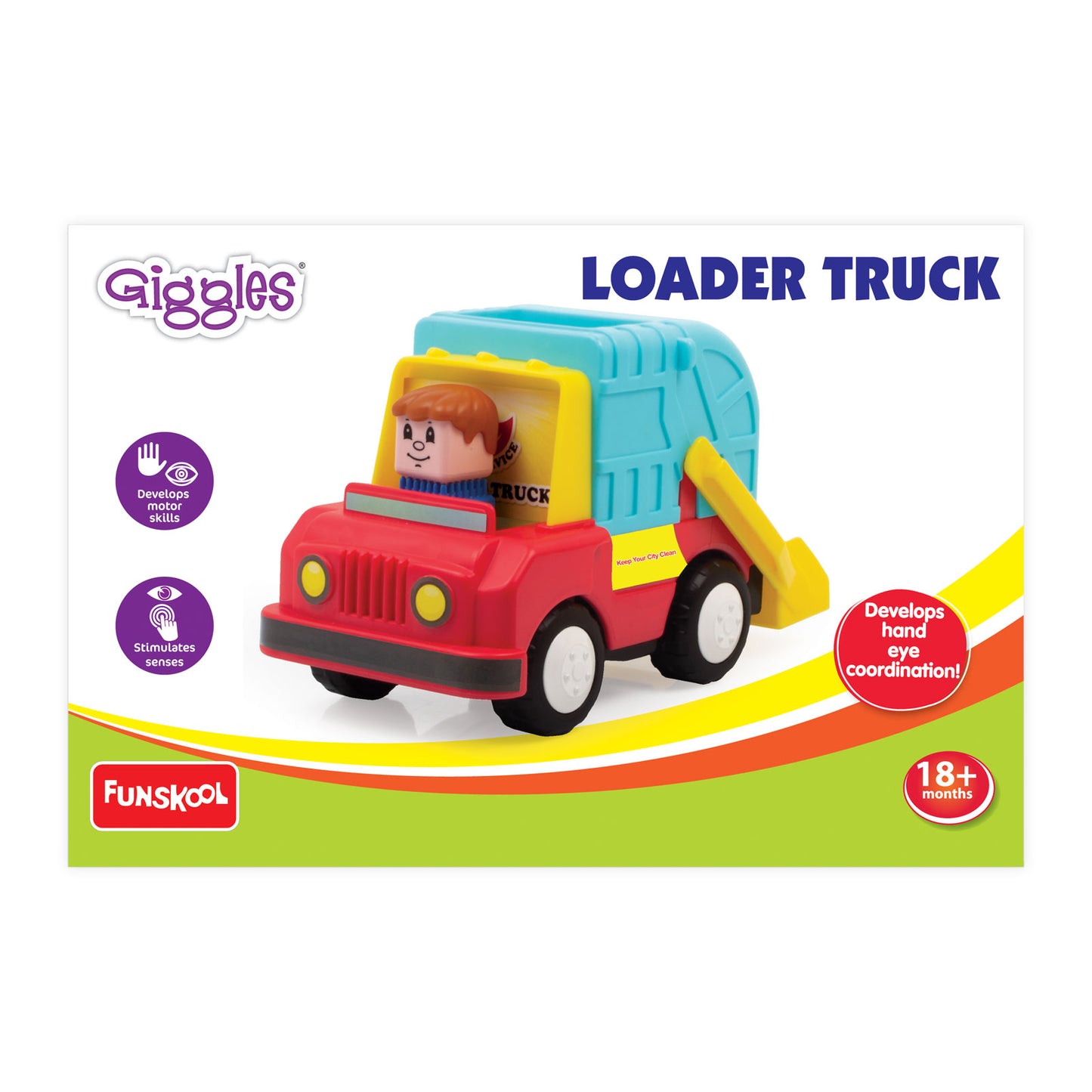 Giggles Kid Vehicles Loader Truck Toy, Multicolor