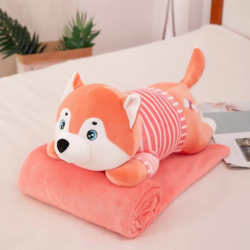 Tickles Cute Super Soft Husky Dog Pillow Stuffed Plush Animal Toy Kids Boys & Girls Birthday Gifts