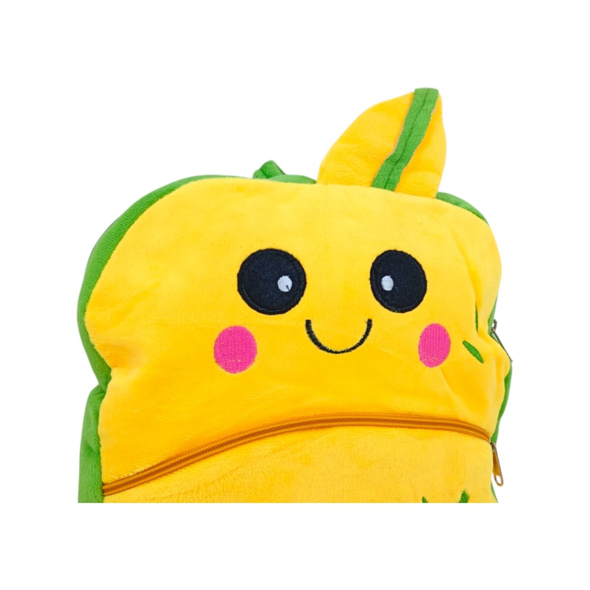 Just Bear Avocado School Bag | Cute and Quirky Backpack for Kids | Lightweight, Plush and Spacious | 3+ Years.