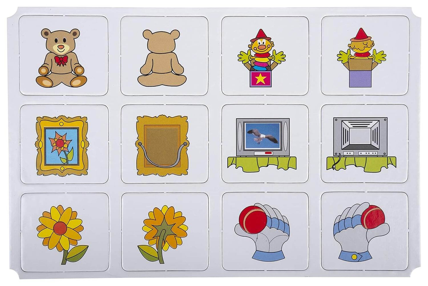 Funskool Games - Memory Front And Back, Educational matching picture game for children, kids & family, 1 - 4 players, 5 & above