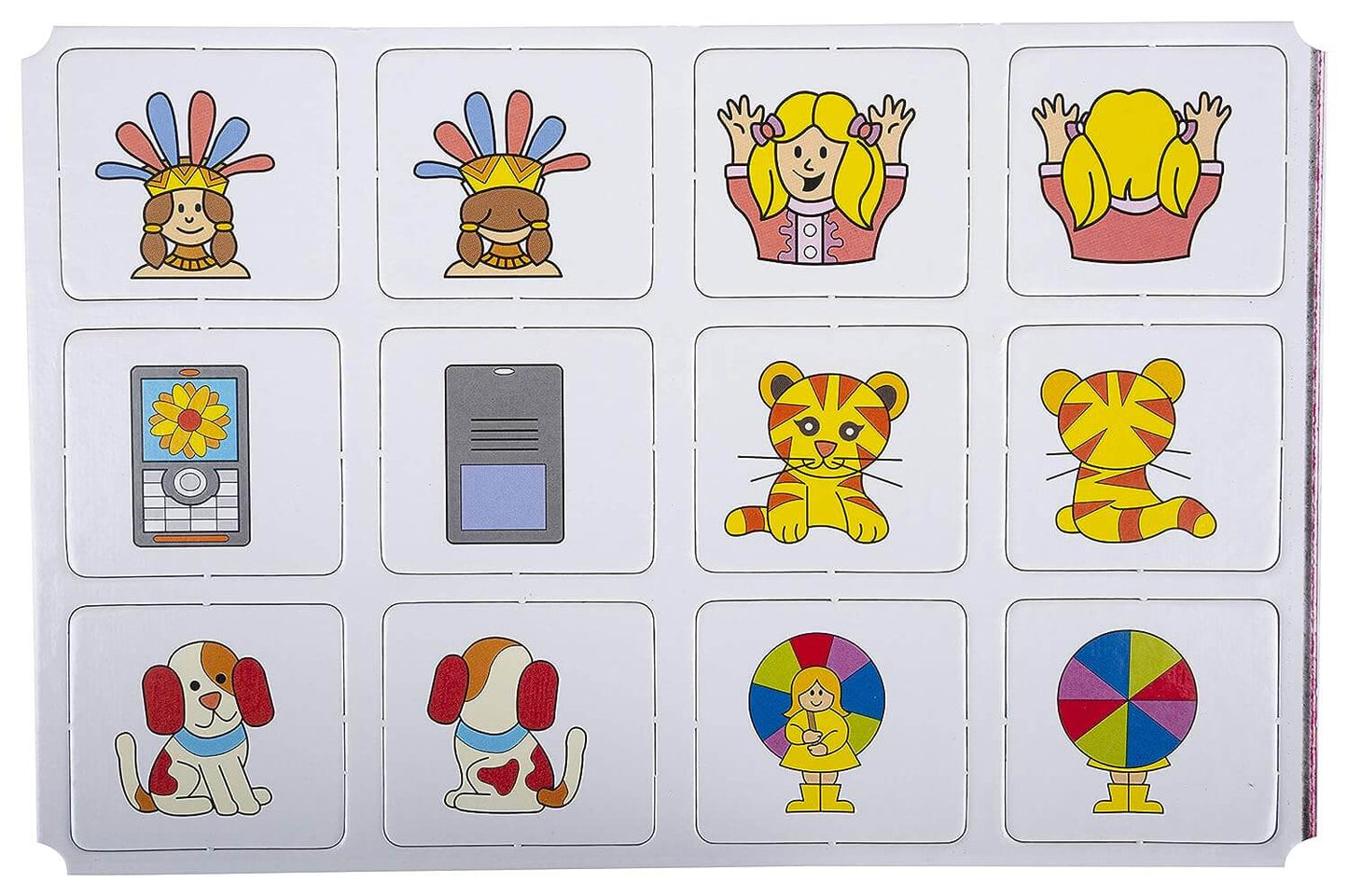 Funskool Games - Memory Front And Back, Educational matching picture game for children, kids & family, 1 - 4 players, 5 & above