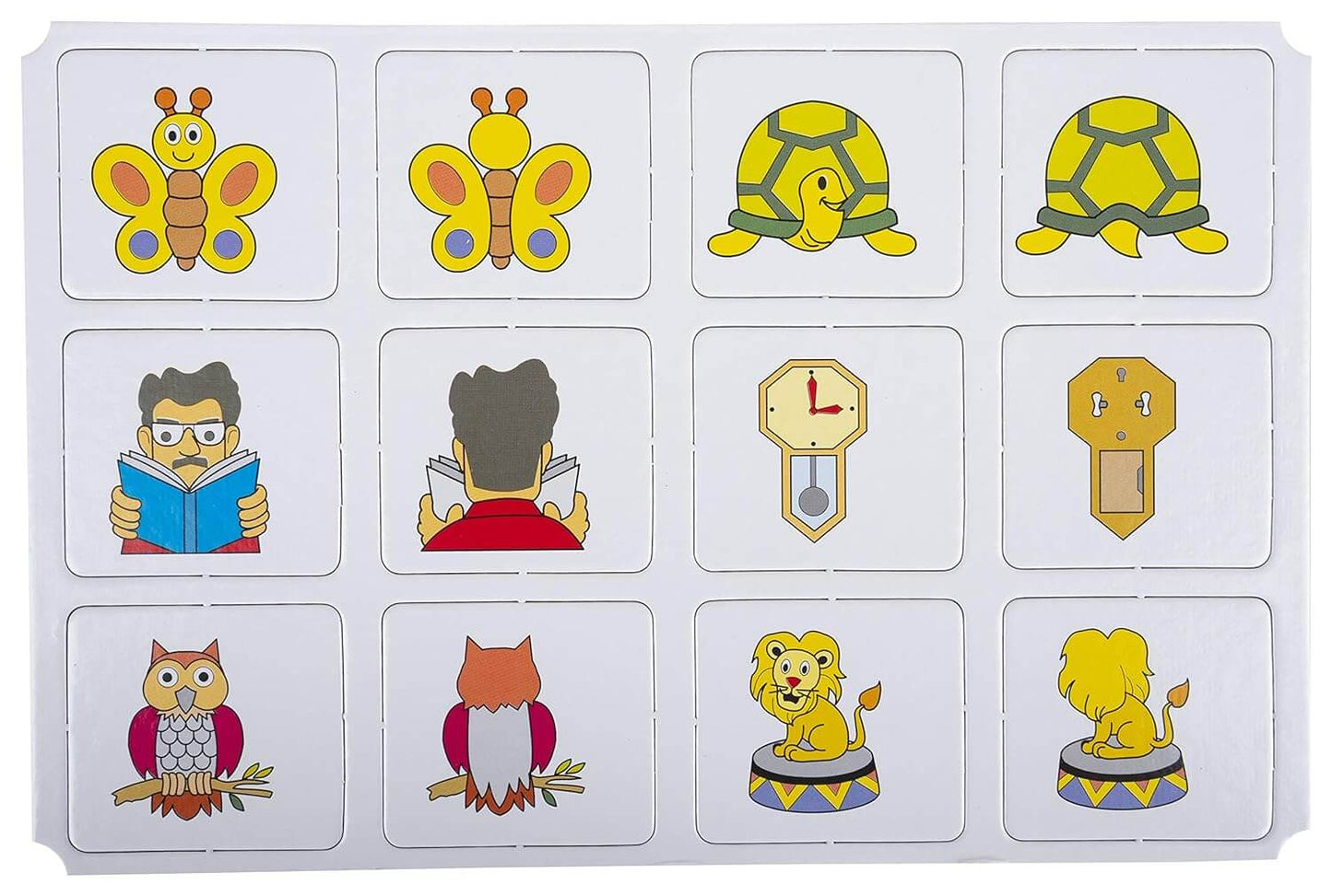 Funskool Games - Memory Front And Back, Educational matching picture game for children, kids & family, 1 - 4 players, 5 & above
