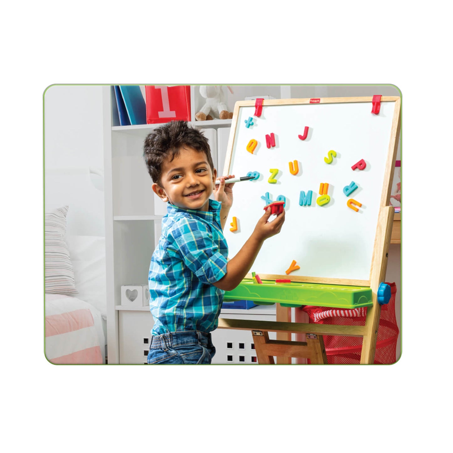 Funskool Giggles -Magnetic Letters & Numbers, 46 pcs Magnetic Letters and Numbers, Educational Toy, Preschool Toy, 3 Years and Above, Multicolor