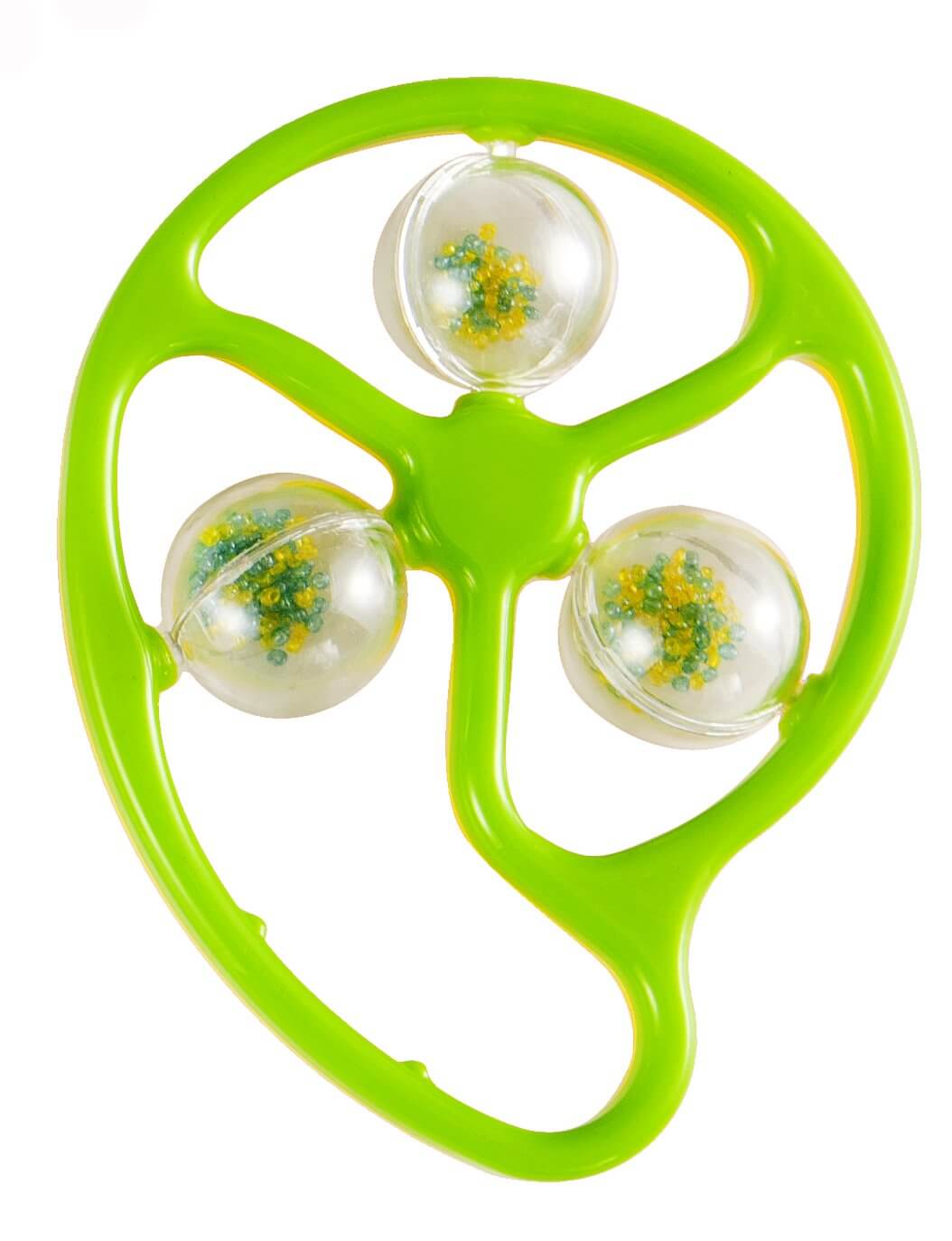Funskool Giggles, Mango Rattle, 3 rotating balls, colourful beads, 6 months & above