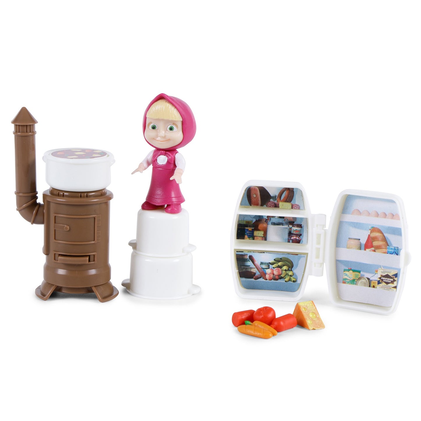Masha and the Bear Mini Cooking Set By Fratelli Masha Doll Playset With Cooking Set 2 Inch Masha Doll and Ts Cooking Accessories Made In India