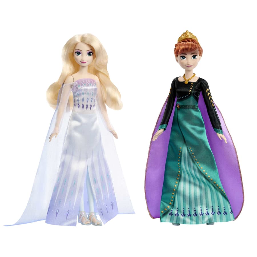 Mattel Frozen Toys, Anna and Elsa Fashion Dolls with Signature Queen Looks Inspired Frozen 2, Gifts for Kids
