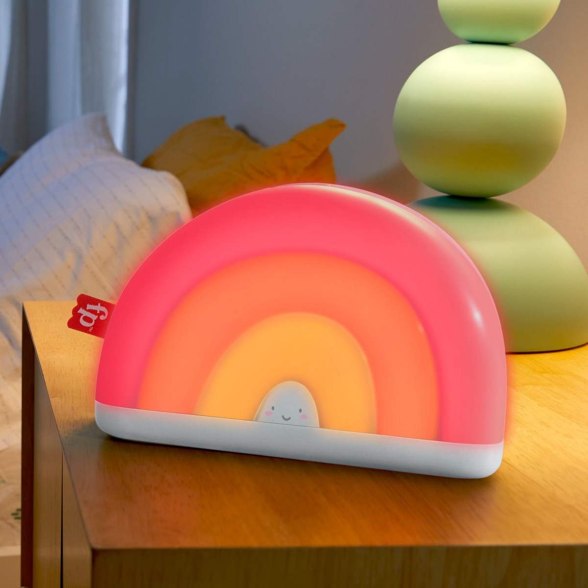 Fisher-Price Soothe & Glow Rainbow Sound Machine with Music and Lights for Babies from Birth and up