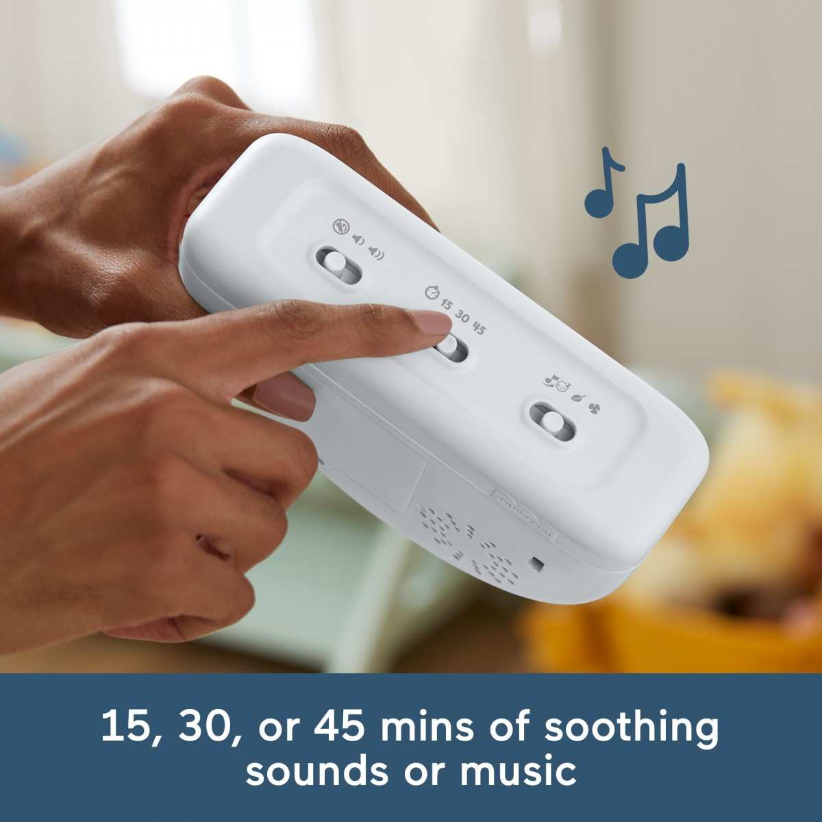 Fisher-Price Soothe & Glow Rainbow Sound Machine with Music and Lights for Babies from Birth and up
