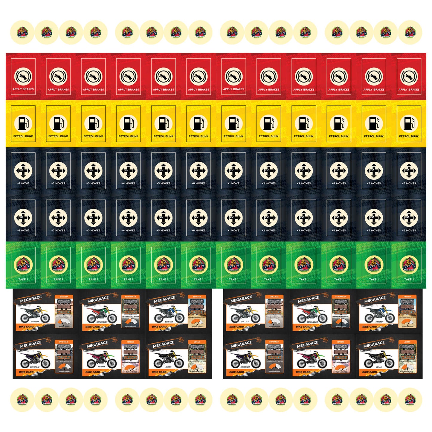 Funskool Games Megarace,Adventure Game,Bike Game, for 6 Year Old Kids and Above, Multicolor