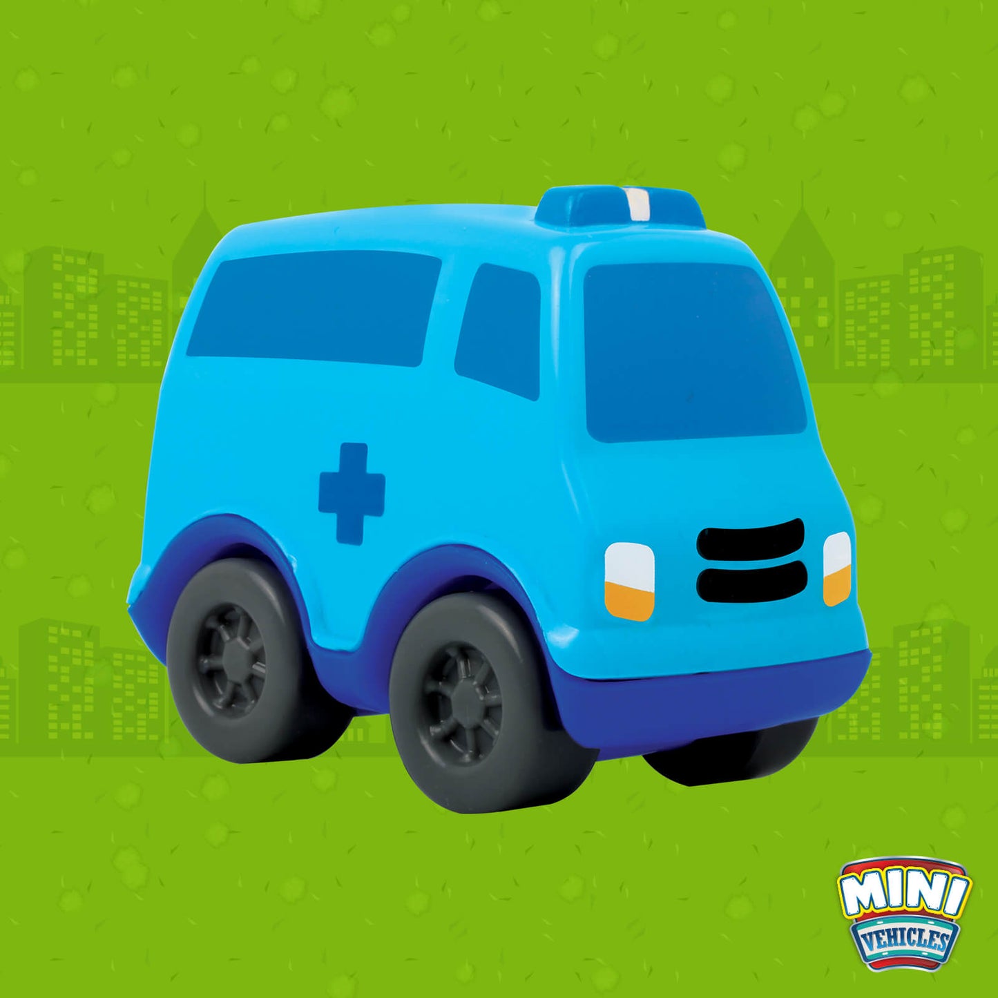 Funskool Giggles - Mini Vehicles City Series,Push and go Multicolor,Combo Pack,Gift Set, for 18 Months and Above.