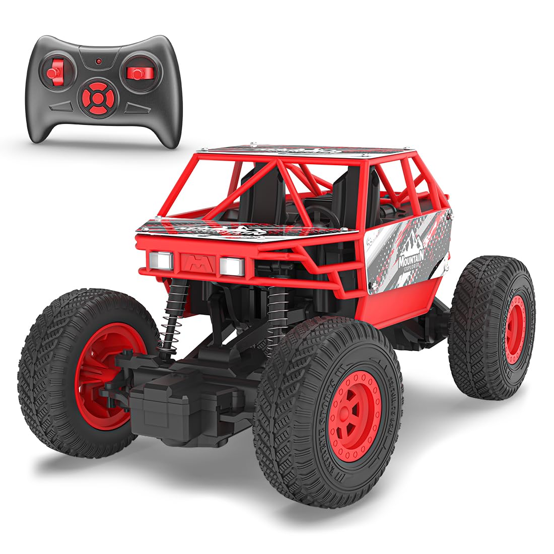 Mirana Duster 2WD Rock Crawler 4x4 | Rechargeable Offroad Monster Truck | High Speed ATV RC Car with Nitro Boost | Remote Control Car Toys for Kids | Made in India (2 Wheel Drive, Green)