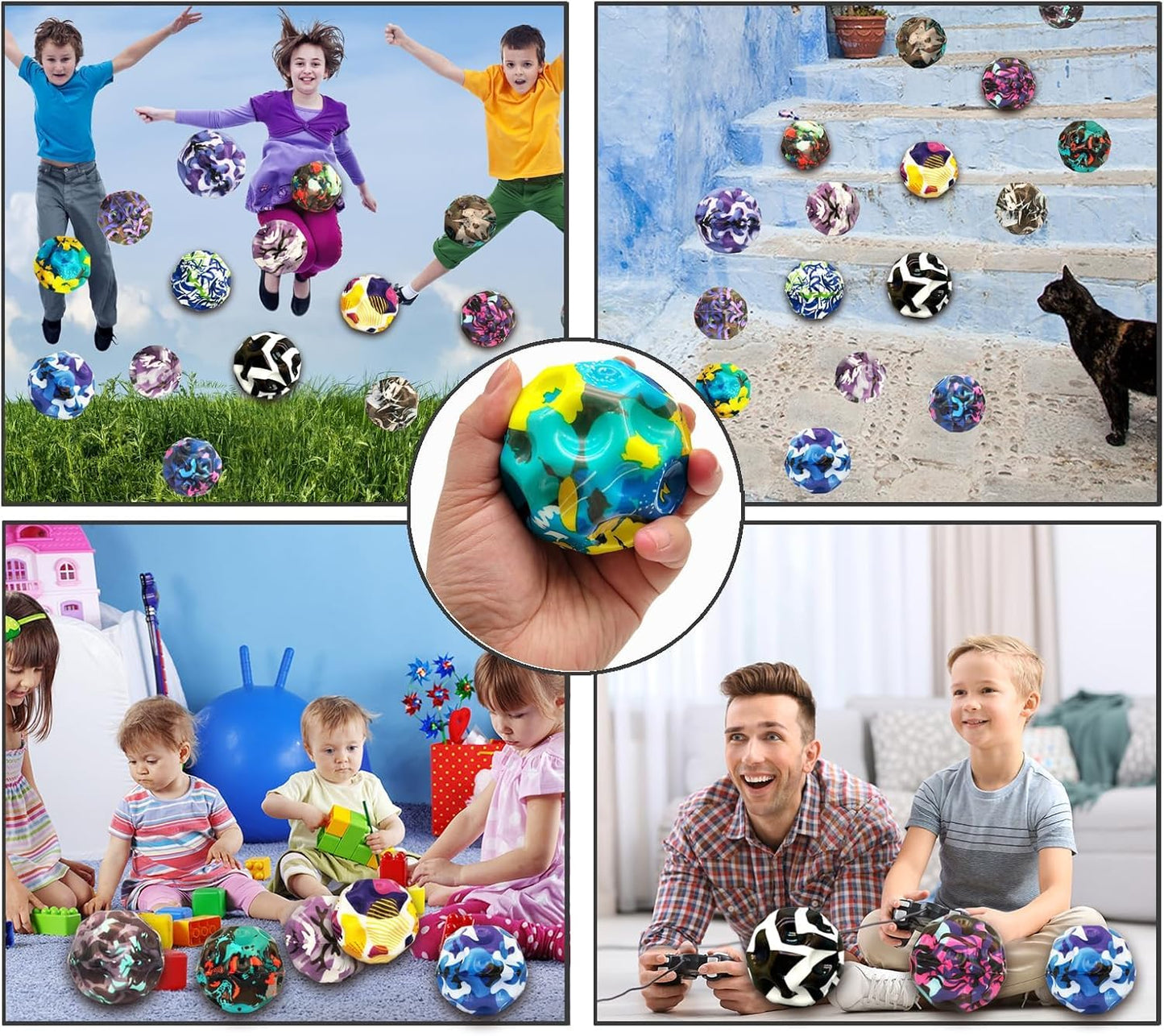 SIRTERIQ Moon Ball,Space Ball,Extreme High Bouncing, Super High Bouncing Space, Children's Sensory, Athlete Training