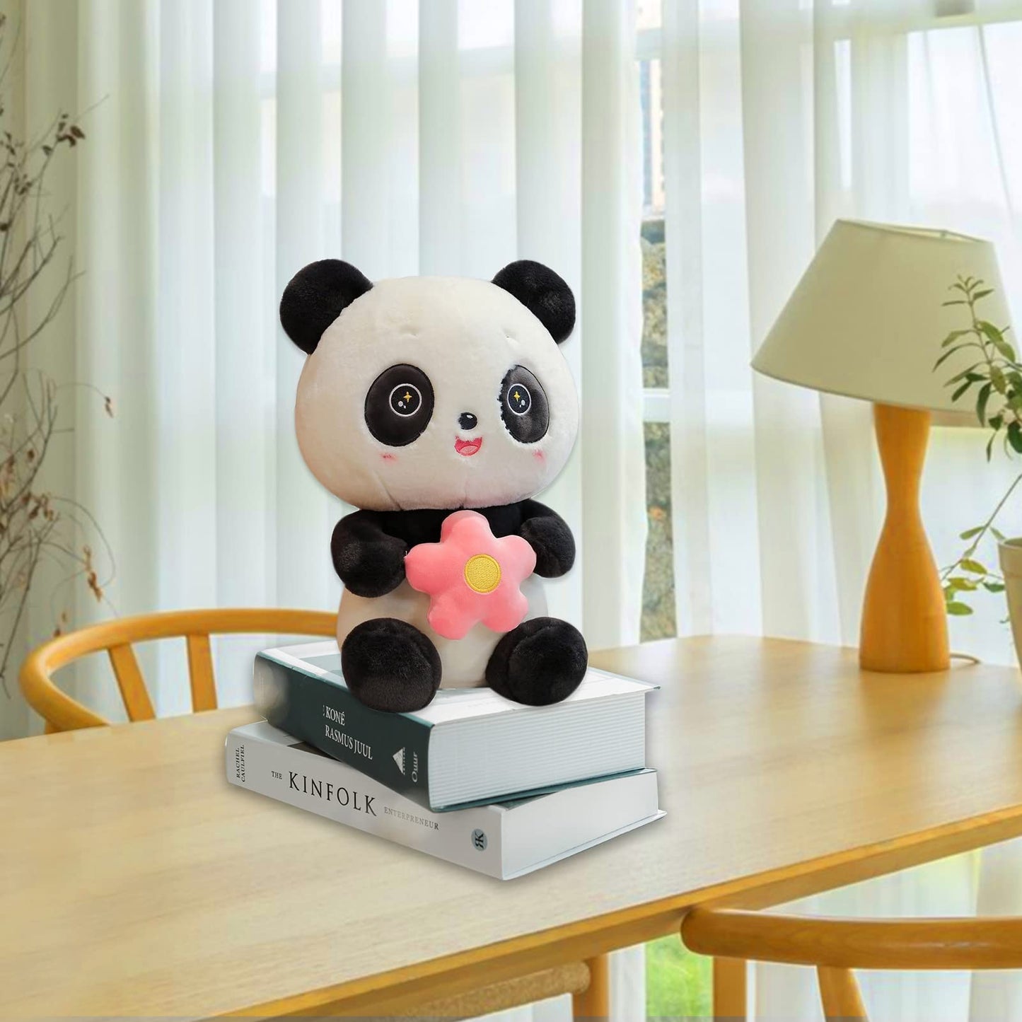 Panda Stuffed Animal Plush,Cute Panda Plush Toy Stuffed Pillow Gift for Kids 9"