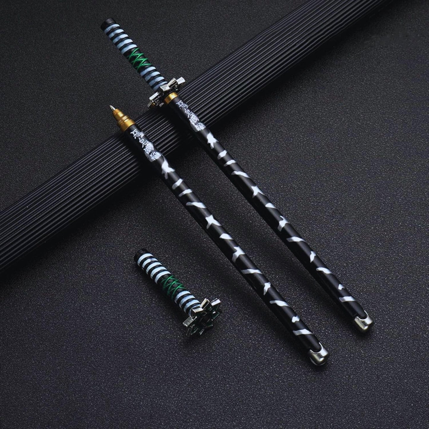Desi Festival® - Samurai Sword Pen| Katana Model| Anime Signature Ballpoint Pen| Zinc Alloy metal 8 Inches| 1 Pen Refill and Box packing| Action Figure Collection Kids (Mitsuri)