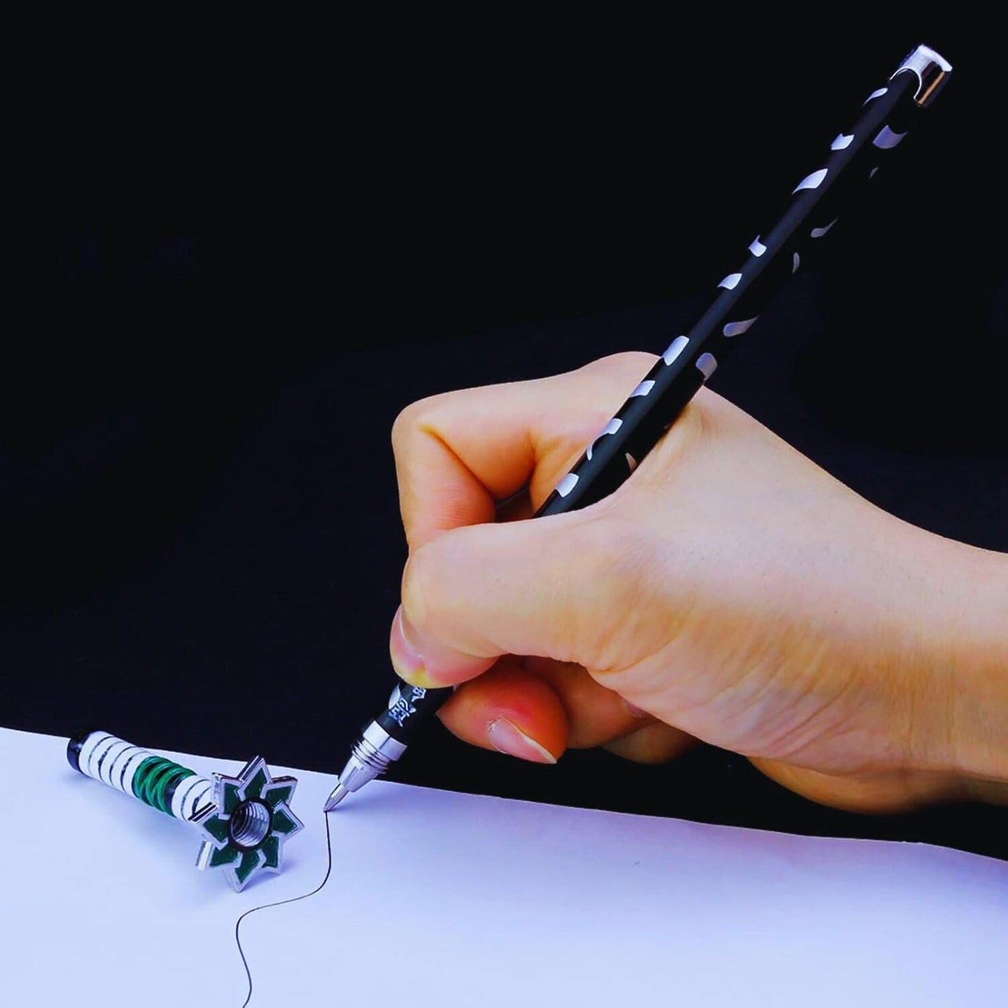 Desi Festival® - Samurai Sword Pen| Katana Model| Anime Signature Ballpoint Pen| Zinc Alloy metal 8 Inches| 1 Pen Refill and Box packing| Action Figure Collection Kids (Mitsuri)