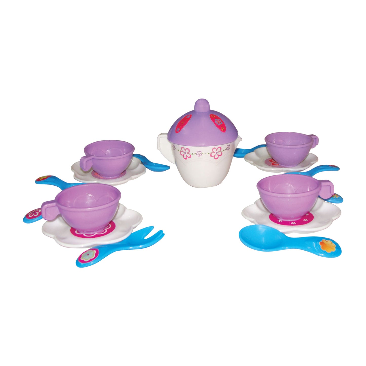 Funskool Giggles, Party Set, Colourful Pretend and Play Tea set, Language and Social skills,Role Play, 3 Years & above, Preschool toys