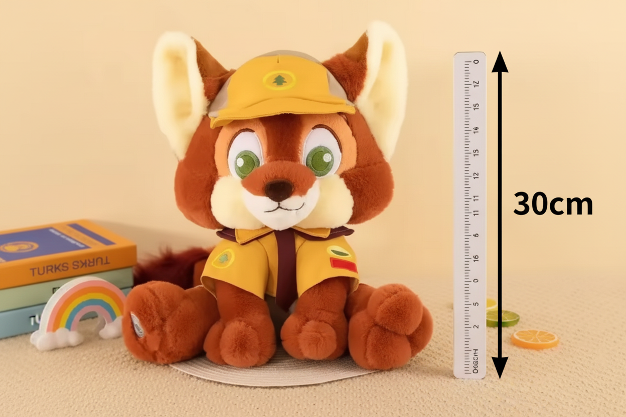 Disney Zootopia Nick Wilde Scout Uniform Plush Toy – 30cm Stuffed Animal