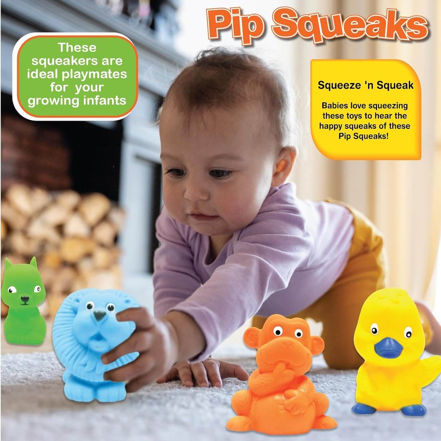 Funskool Pip Squeaks, Colors May Vary (Pack of Any 2 Piece)