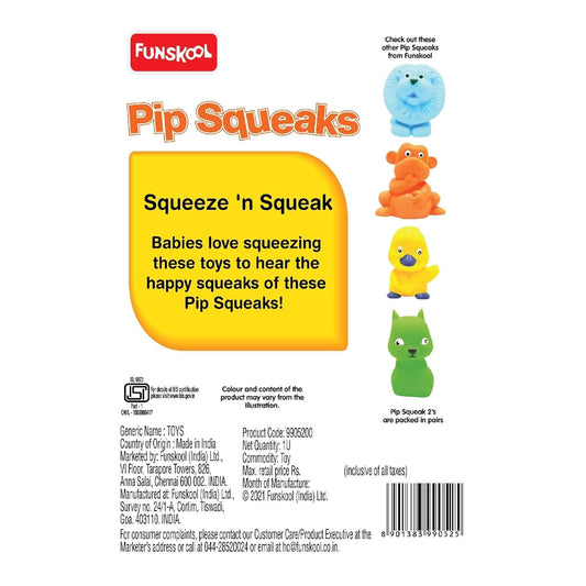 Funskool Pip Squeaks, Colors May Vary (Pack of Any 2 Piece)