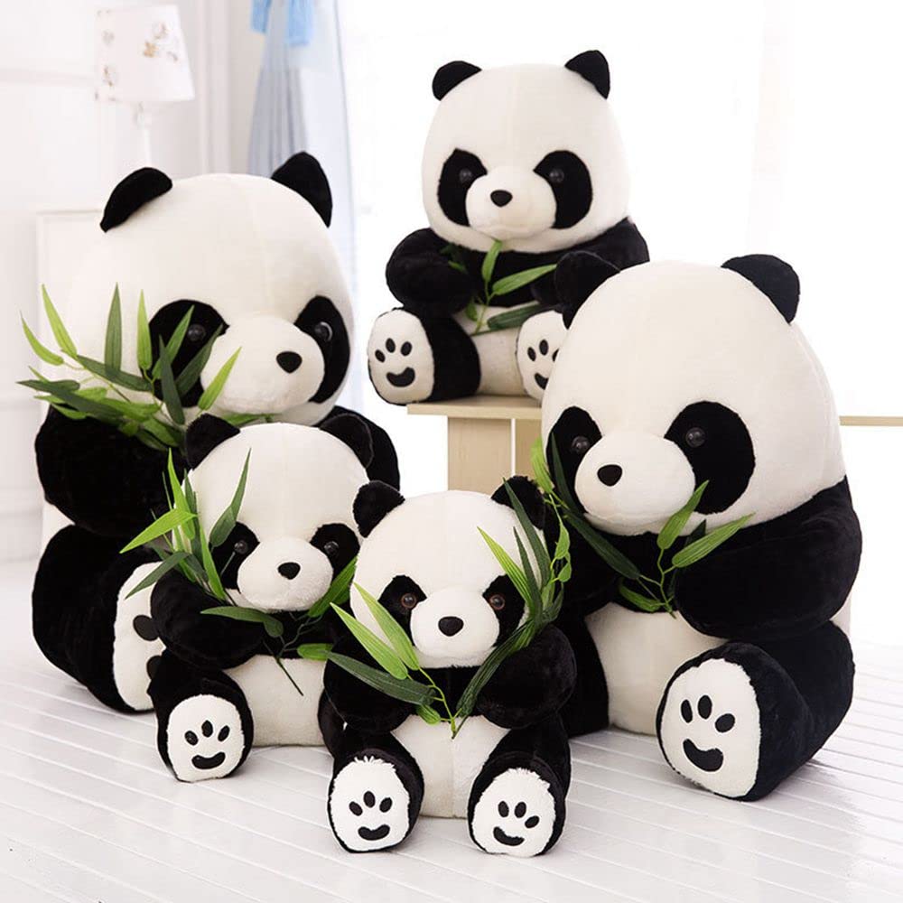 Tickles Big Giant Sitting Rocky Panda Soft Stuffed Plush Animal Toy for Kids Birthday Gift (Color: Black & White)