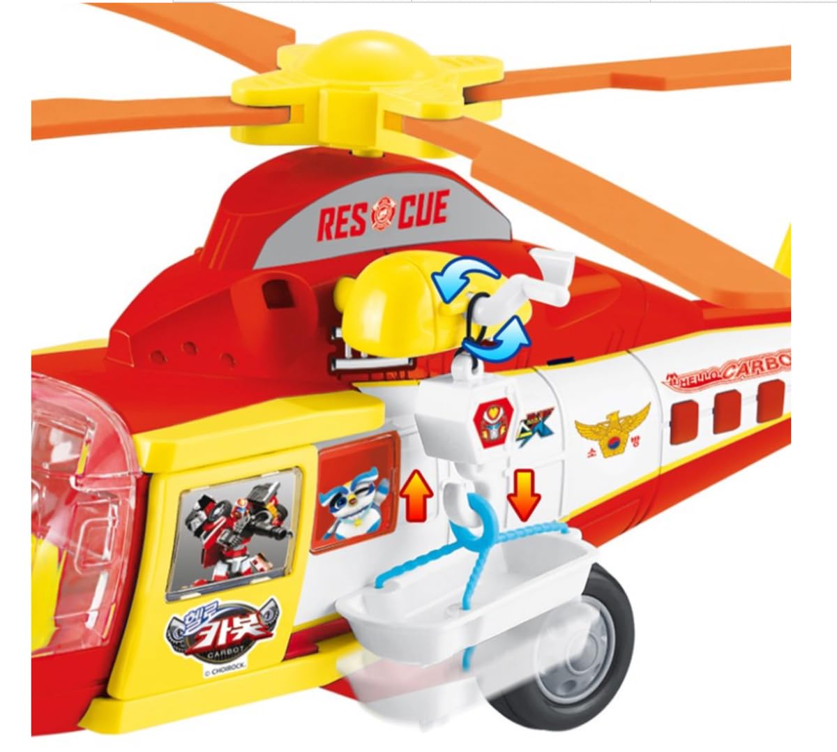 TOY STATION Friction Toy Big Size Toy for Kids with Pull and Push Function (Helicopter), Multicolor