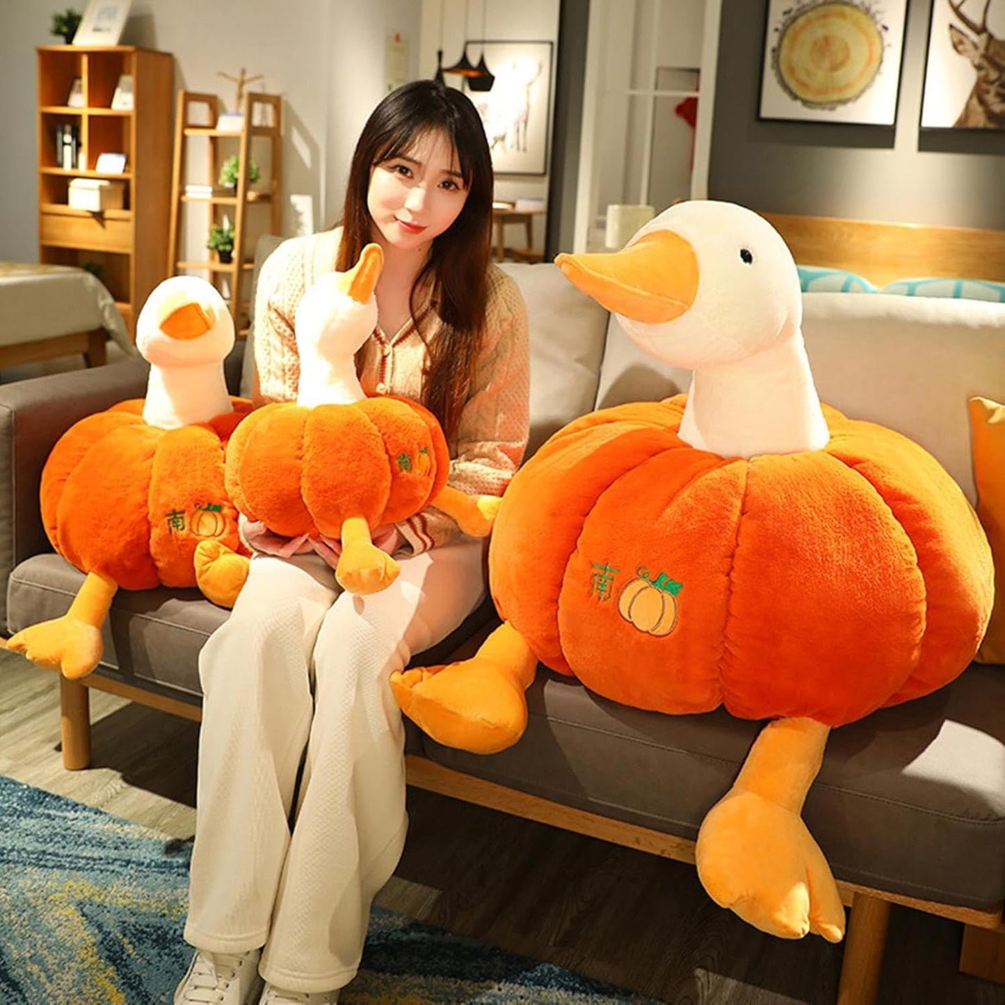 bnf Throw Pillow Cartoon Sleeping Hugging Pillows for Birthday Valentine Room 50cm Baby | Toys for Baby | Plush Baby Toys | 1 Duck Doll