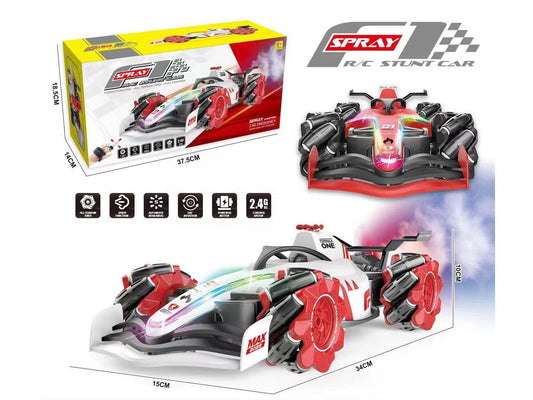 Toyshine F1 Fast RC Drift Car, Remote Control Car LED Lights 4WD 2.4GHz 360°Rotating RC Race Sport Stunt Car, High Speed Formula 1 Model Vehicle Toys Birthday Gifts for Kids Boys Age of 6-12 -White-B Visit the Toyshine Store
