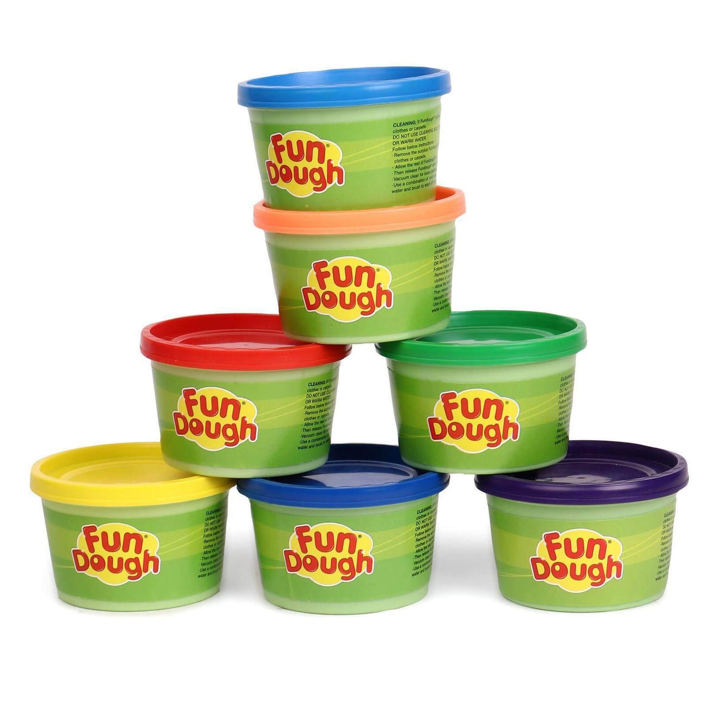 Funskool Fundough Rainbow Colours, 7 tubs of Dough, 75 grams each,Toys for Kids, Shaping, Sculpting, 3 Years and Above, Multicolour
