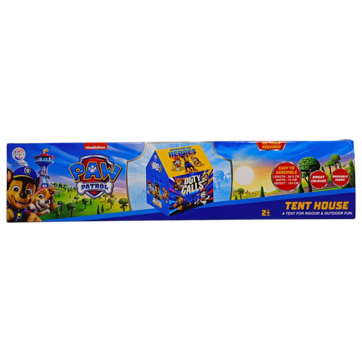 Ratna’s Nickelodeon Paw Patrol Adventure Bay Heroes Duty Calls Theme Tent Play House | Foldable Toy House at Indoor and Outdoor For Kids 2+years