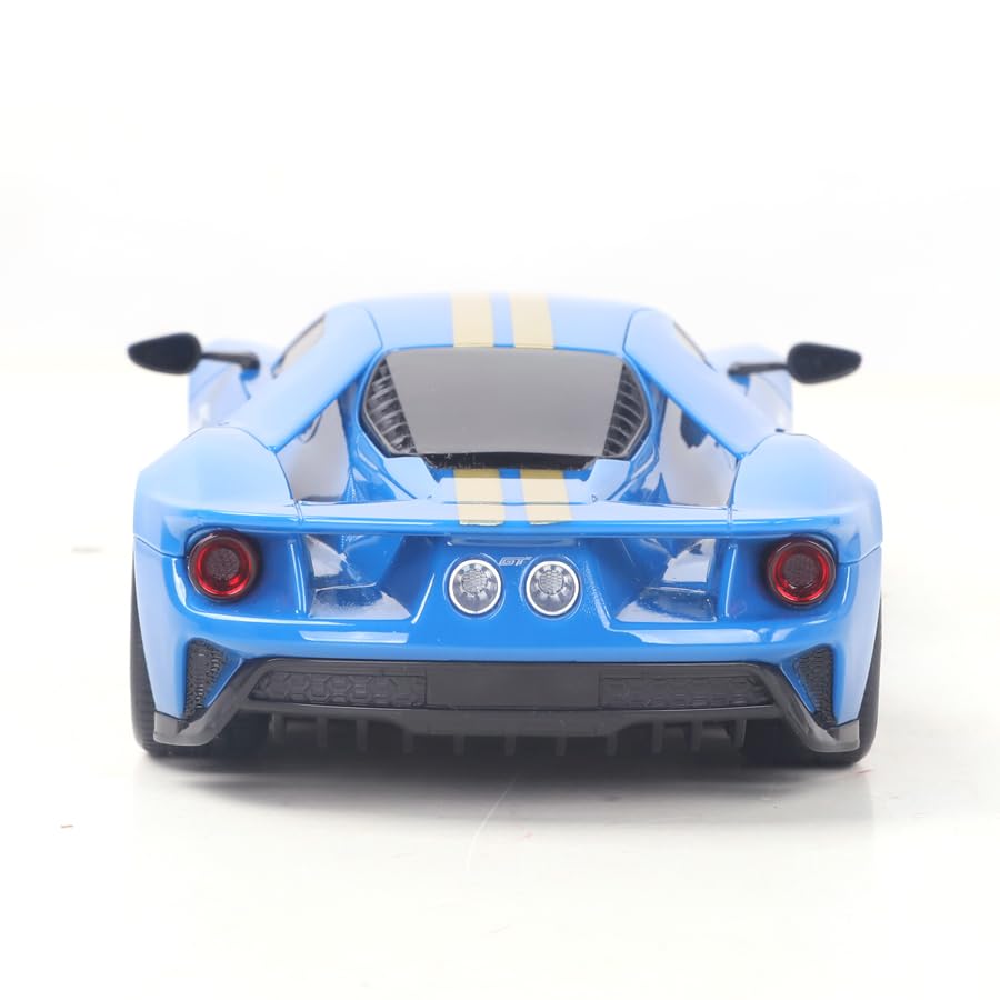 Vinie Remote Control Car for Boys, RC Cars Ford GT Heritage Edition, 1:24 Scale Officially Licensed Kids Toys, Race Car with Cool Led Lights, 4 5 6 7 8 9 10 11 12 Year Old Boy Birthday Gift (Blue)