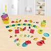 Play with Dough Fun with Dough Clay 5 Pcs , Modeling-REUSABLE Non-Toxic Air Dry Clay, DIY Craft Activity, BIS Approved (dough Clay Numbers Letters 35 piece playset, multicolour, dough,36 pieces moulds+10pc(50 gms clay each))