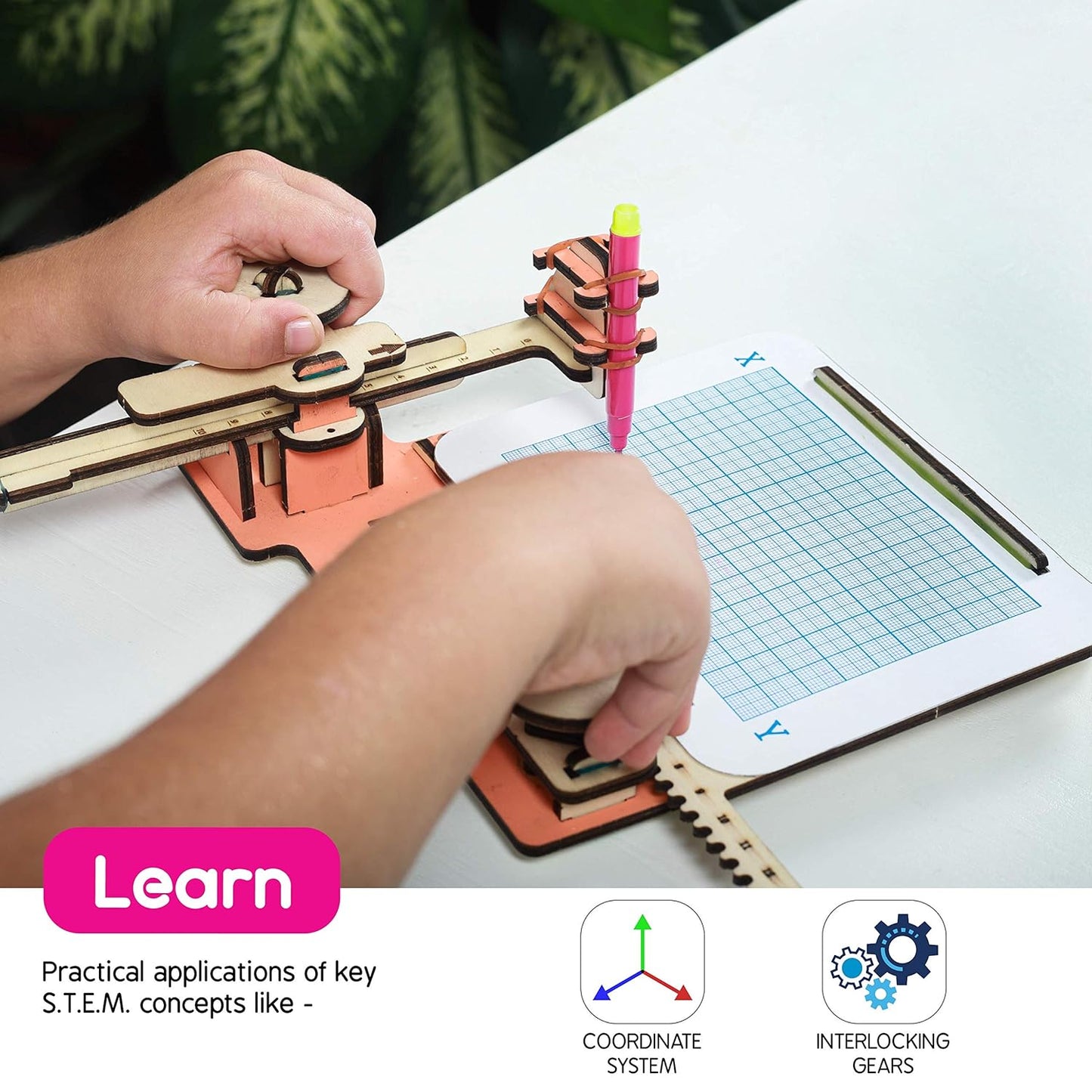 Skillmatics STEM Building Toy : Buildables Sketching Machine | Gifts for Ages 8 and Up | Educational & Construction Activity Kit