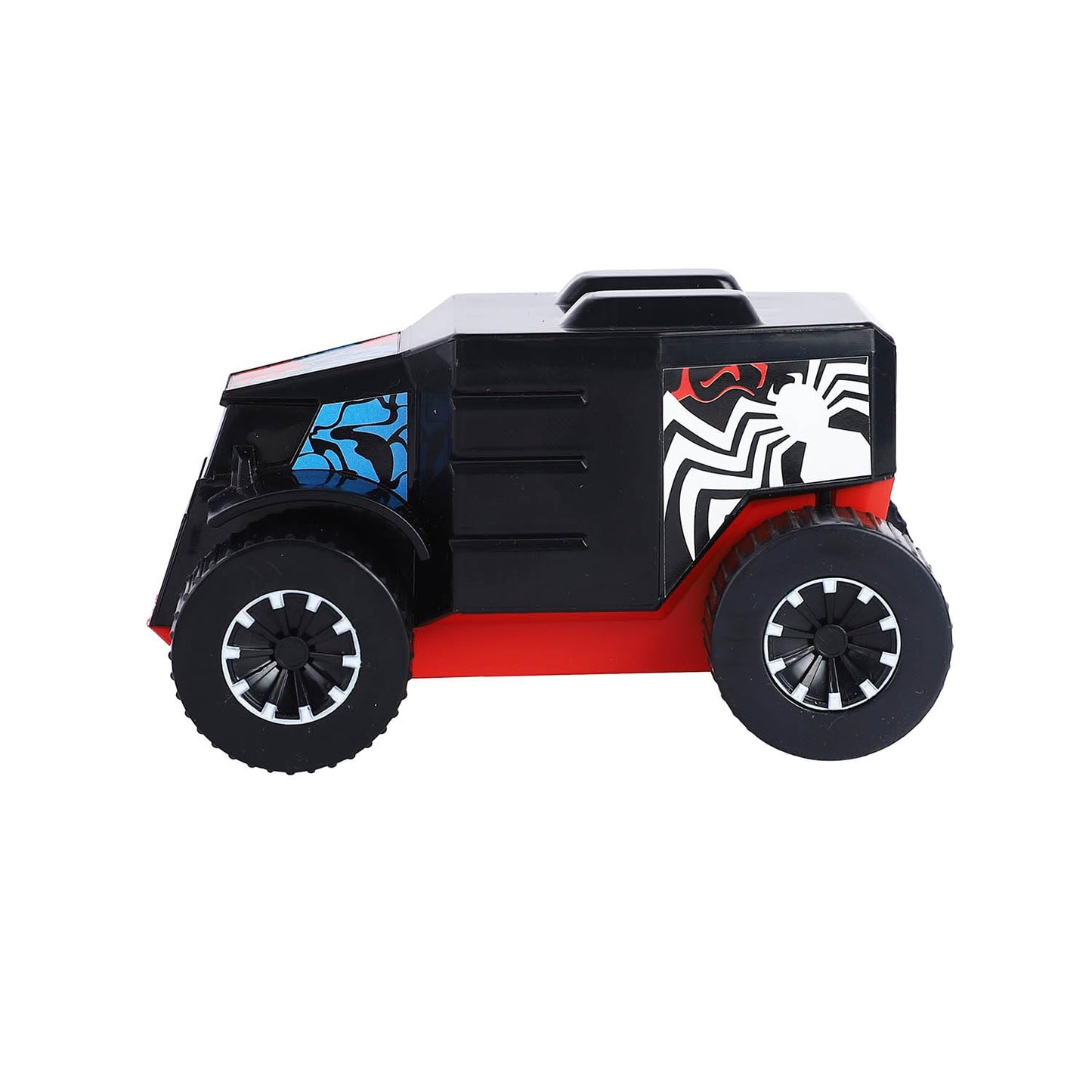 SKOODLE Marvel Pull-Back Monster Truck - Venom Edition, Marvel Inspired Toy Bikes with Sturdy and Long-Lasting Construction, Enhances Motor Skills and Fun Vehicle Toy for Gifting - Black
