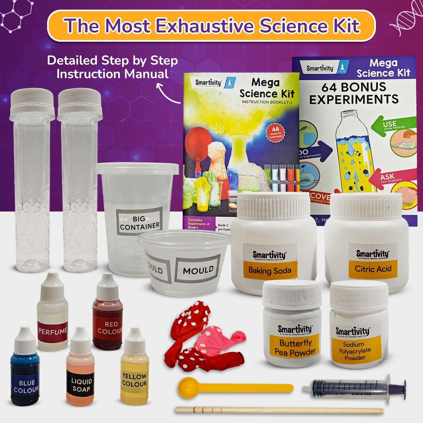 Smartivity Mega Science Kit 150+ Science Experiment Kit for Kids 6 to 14 Years Old | Birthday Gifts for Boys & Girls | STEM Educational Toy for Kids 6,7,8,9,10,11,12,13,14 Years Old Kids