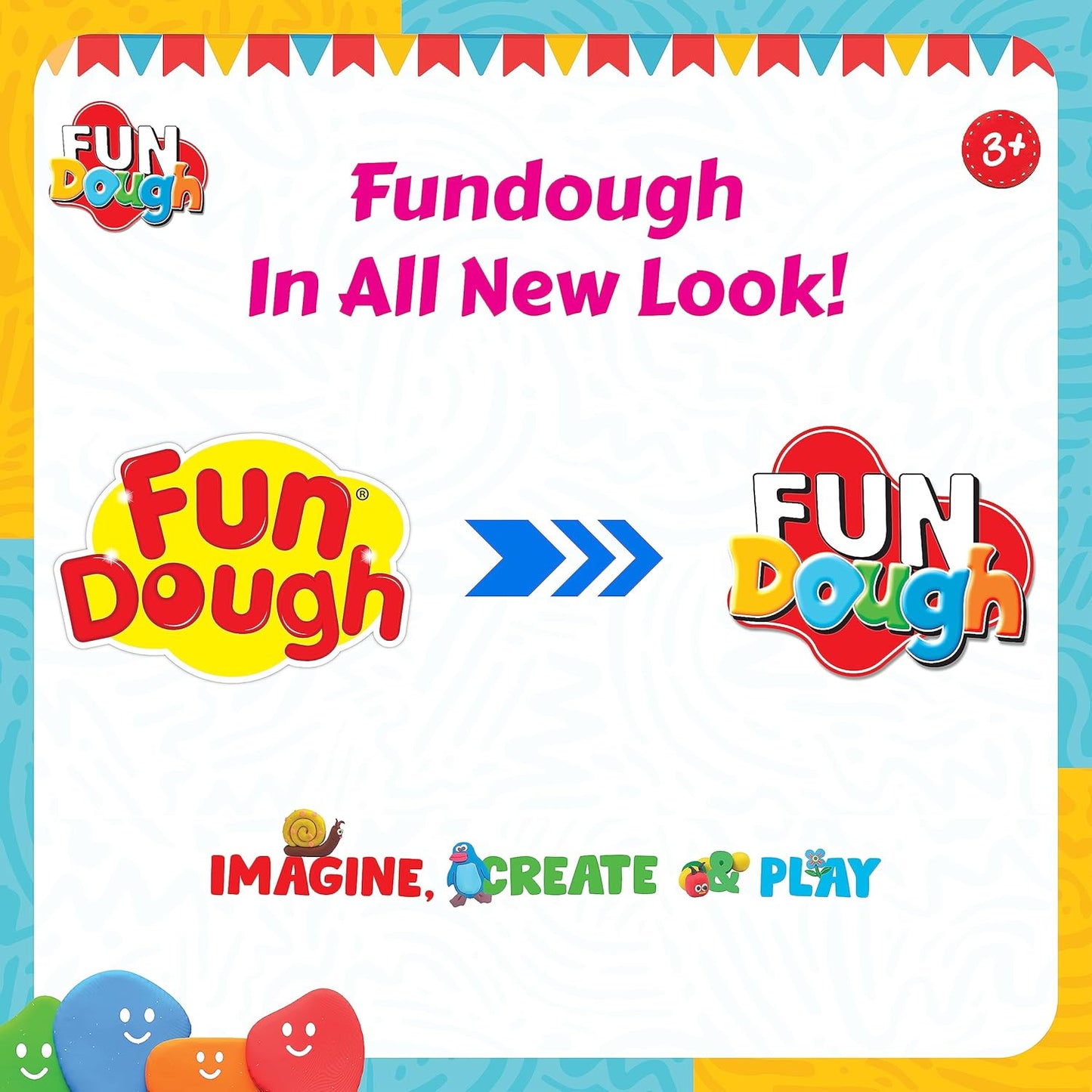 Funskool Fundough Playset School Bus, A for Children, Multicolour, Dough, Toy, Shaping, Sculpting, 3 Years