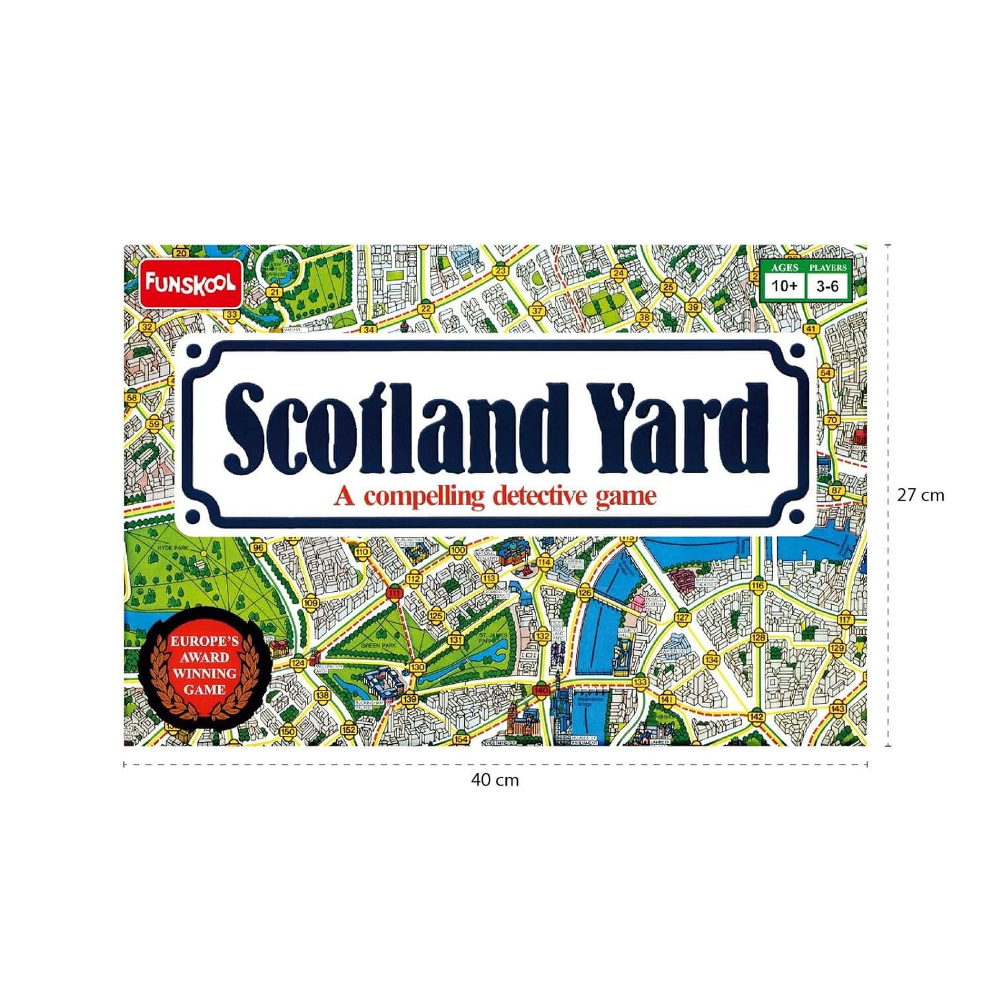 Funskool Scotland Yard, A Compelling Detective Game, Strategy Game, Board Game for Kids, Adults, Educational, 3 to 6 Players, Family Fun, Activity Toy for Childrens, Gift Set for Kid, Ages 7+ Years