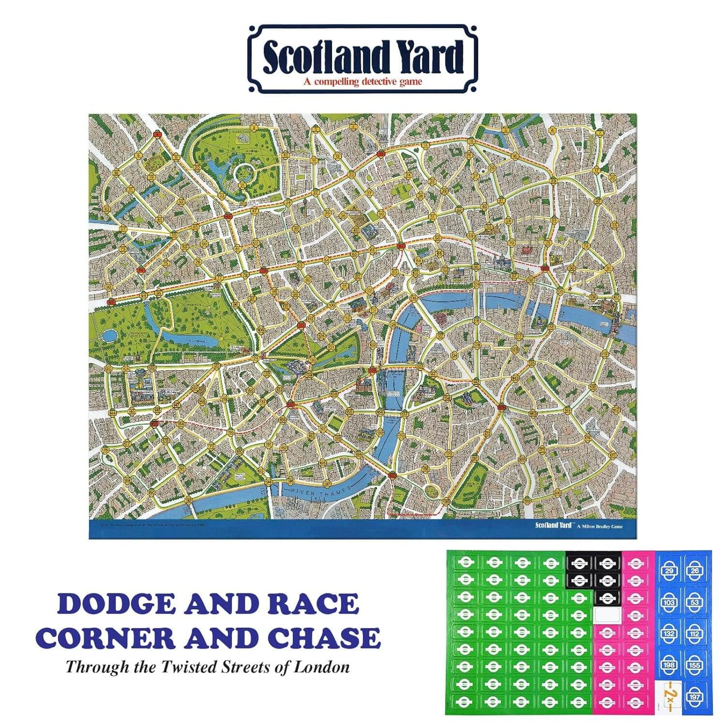 Funskool Scotland Yard, A Compelling Detective Game, Strategy Game, Board Game for Kids, Adults, Educational, 3 to 6 Players, Family Fun, Activity Toy for Childrens, Gift Set for Kid, Ages 7+ Years