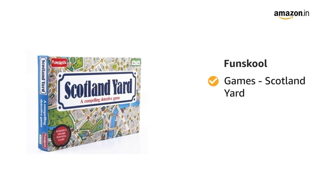 Funskool Scotland Yard, A Compelling Detective Game, Strategy Game, Board Game for Kids, Adults, Educational, 3 to 6 Players, Family Fun, Activity Toy for Childrens, Gift Set for Kid, Ages 7+ Years
