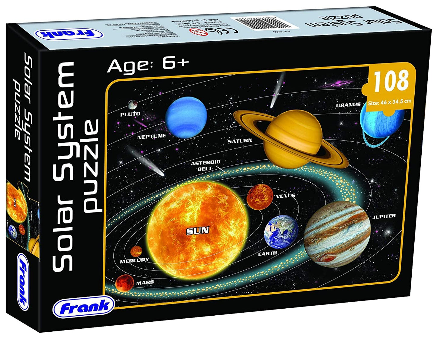 Frank Solar System Outer Space Puzzles for Kids for Age 6, 7, 8, 9 | Fun & Challenging Educational Toys | Brain Booster Solar System Puzzle Games for Focus & Memory | Gifts for Boys & Girls