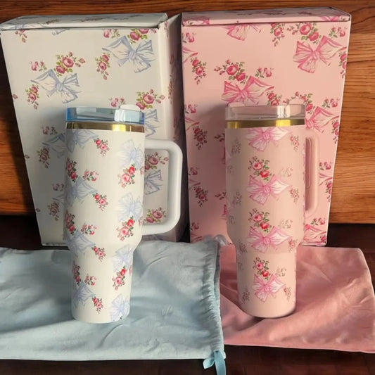 Stanley X LoveShackFancy Limited Edition Quencher Tumbler 40 oz 1200 ml