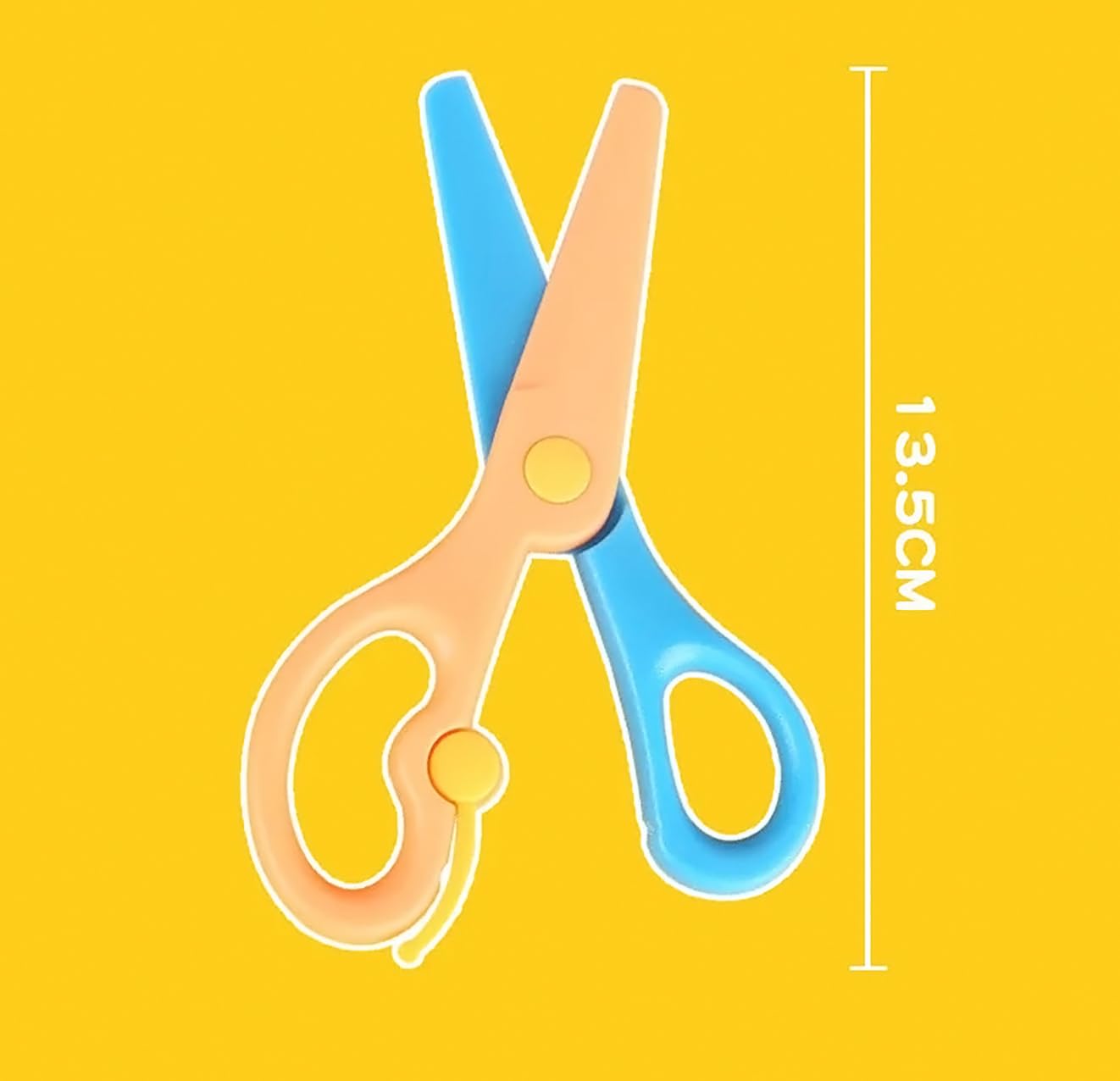 GLUN® Student Scissors Art and Craft Scissors for Paper Cutting, Cardboard and Greetings Designer Different Scissors Pack of 6