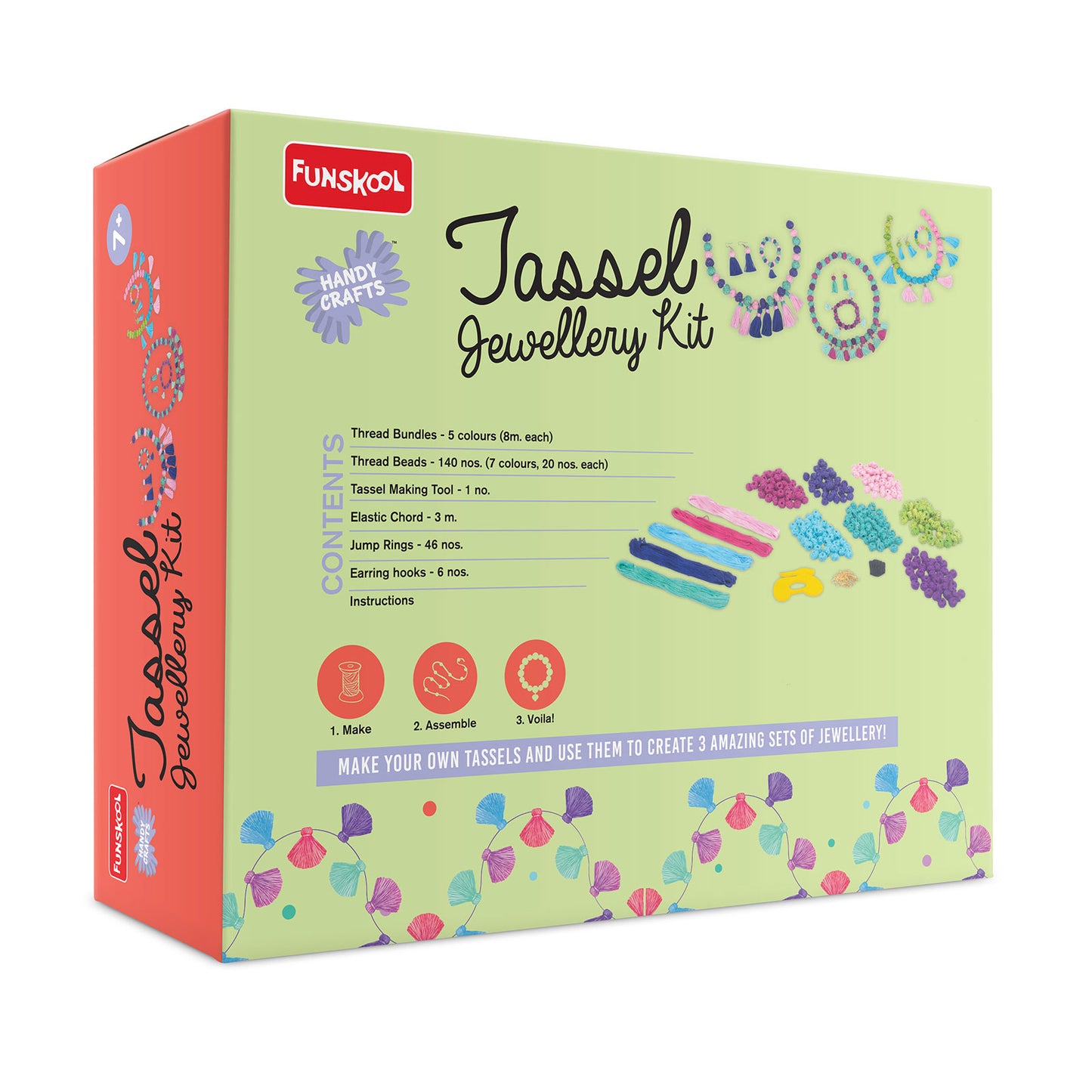 Handycrafts Tassel Jewellery, Includes 200+ Thread Beads