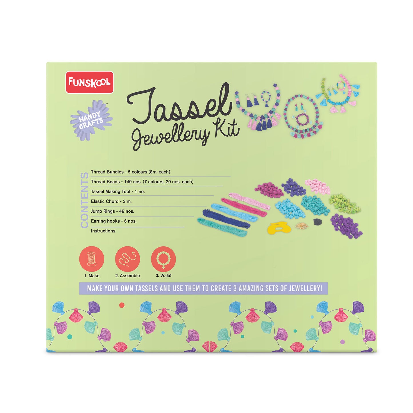 Handycrafts Tassel Jewellery, Includes 200+ Thread Beads