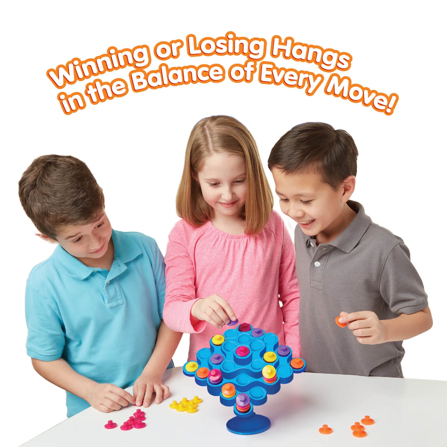 Funskool Original Topple, Strategy Game, Board Game for Kids, Adults, Families, Educational, Fun, 2 to 4 Players, Family Fun, Learning Activity Toy for Childrens, Gift Set for Kid, Ages 6+ Years