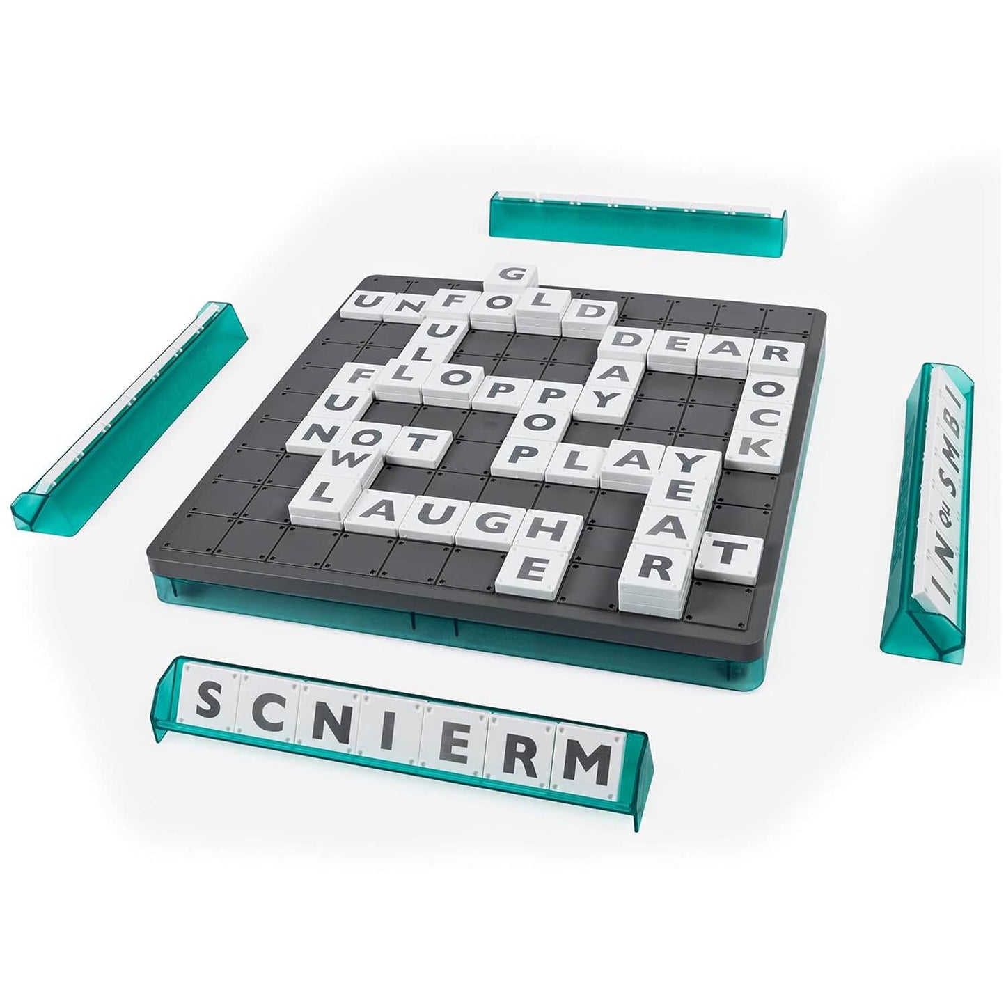 Funskool Spin Master Upwords, Family Games, Strategy Game, Word Game with Stackable Letter Tiles, Strategy Board Games, Get into Funzone, for Ages 8 and Above, Multicolour