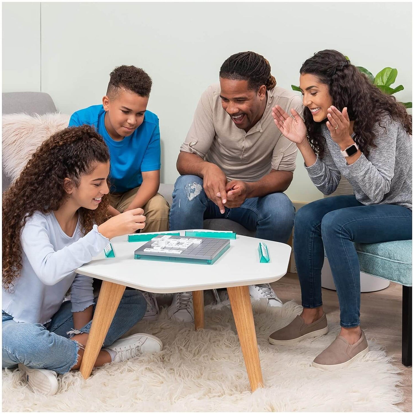 Funskool Spin Master Upwords, Family Games, Strategy Game, Word Game with Stackable Letter Tiles, Strategy Board Games, Get into Funzone, for Ages 8 and Above, Multicolour