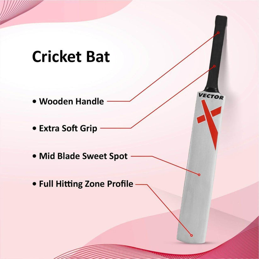 T-Rex the Toyland Outdoor Wooden Cricket Set for Kids