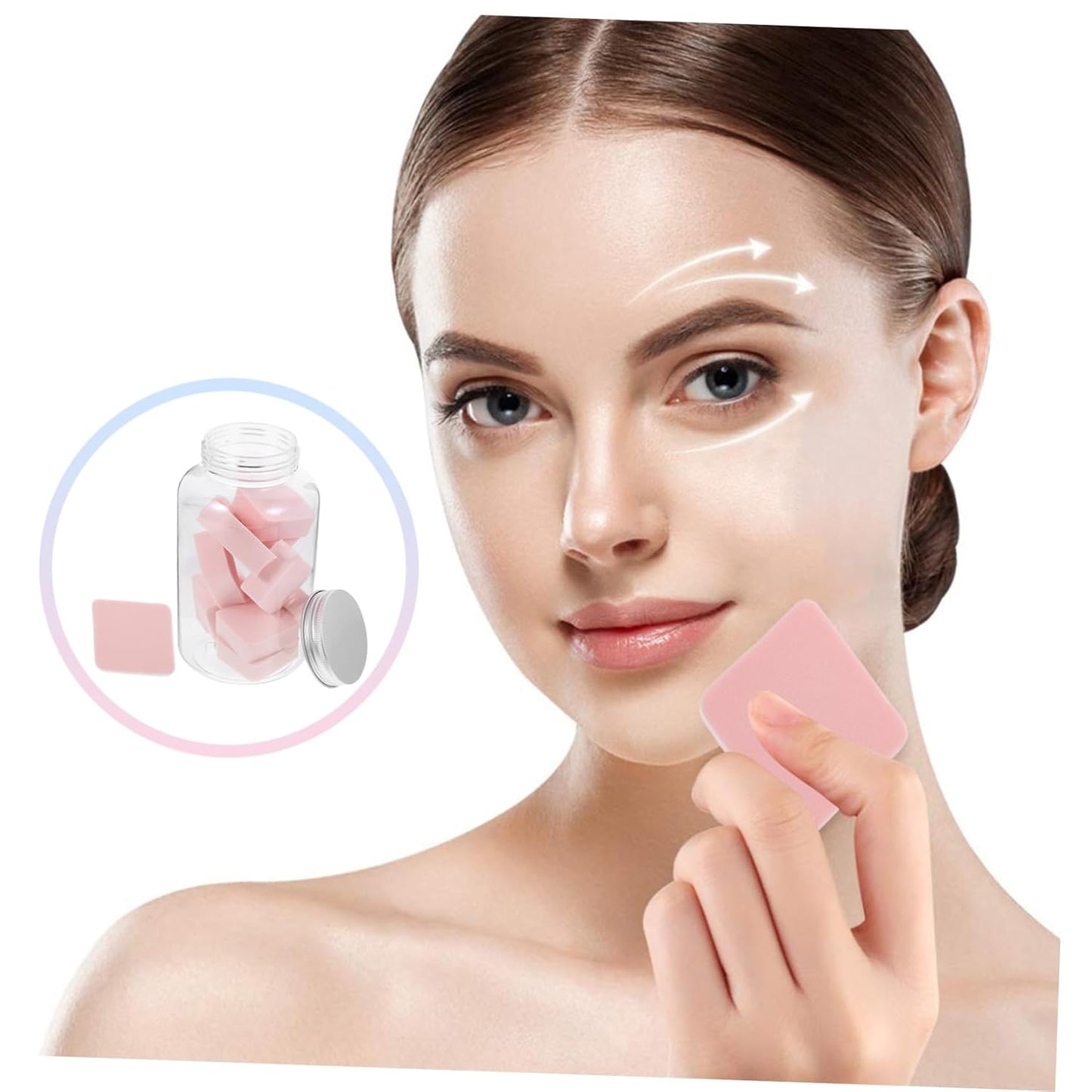 Pliff Diamond Shape Makeup Sponge Puff Set