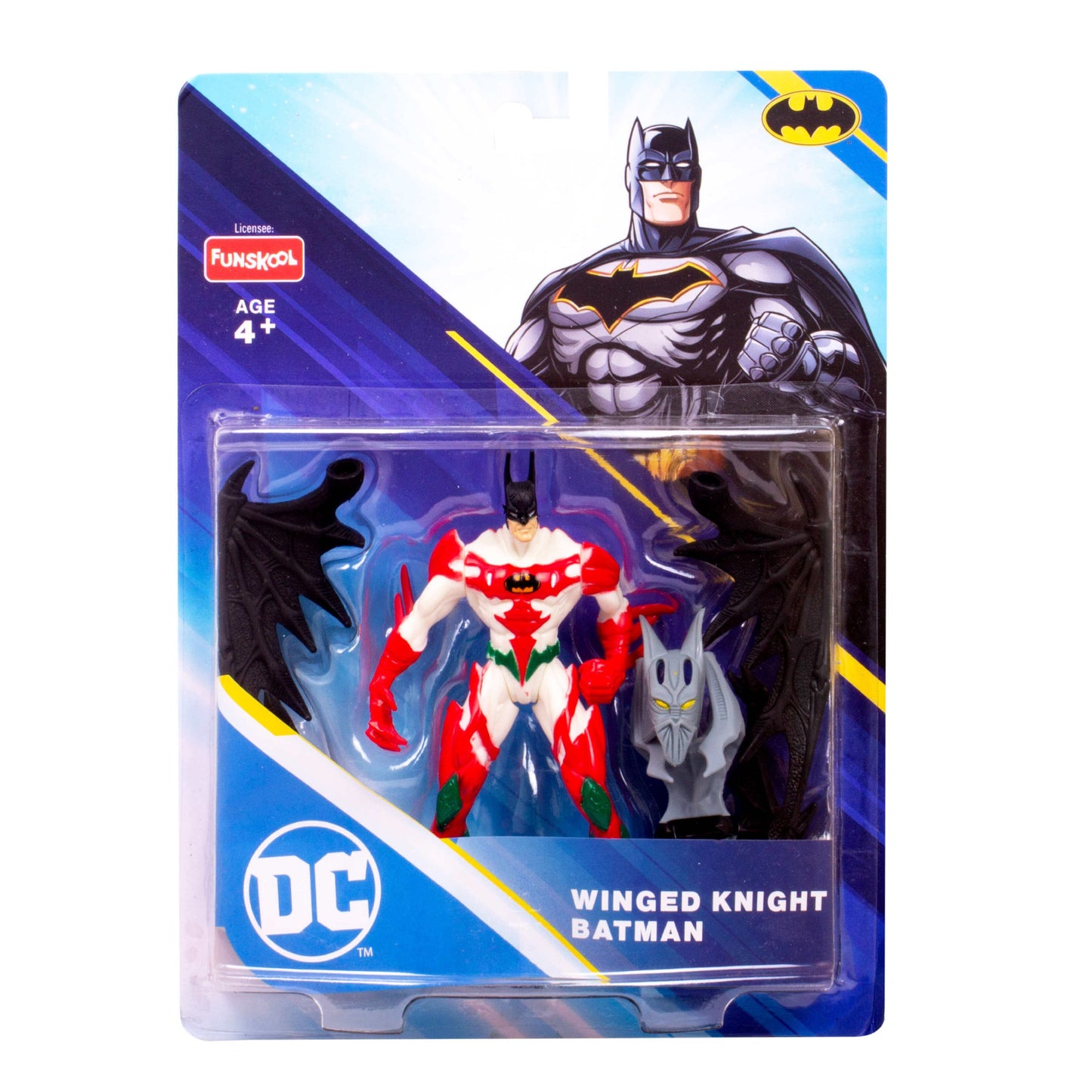 Funskool-Winged Knight Batman,Classic Action Figures with Articulation,6 inches,Collectible,for 4 Year Old Kids and Above,Toy