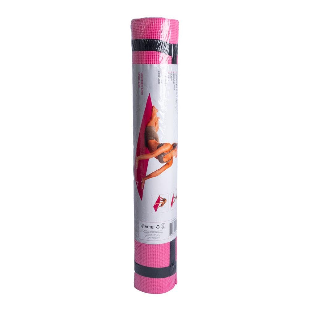 Acte Sports Yoga Mat Pvc Adult Pink T10-R